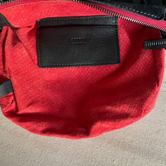 Hammitt Andrew Crossbody Convertible Leather/ Suede with Red leather Interior - Picture 13 of 16